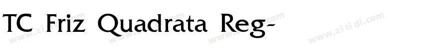 TC Friz Quadrata Reg字体转换